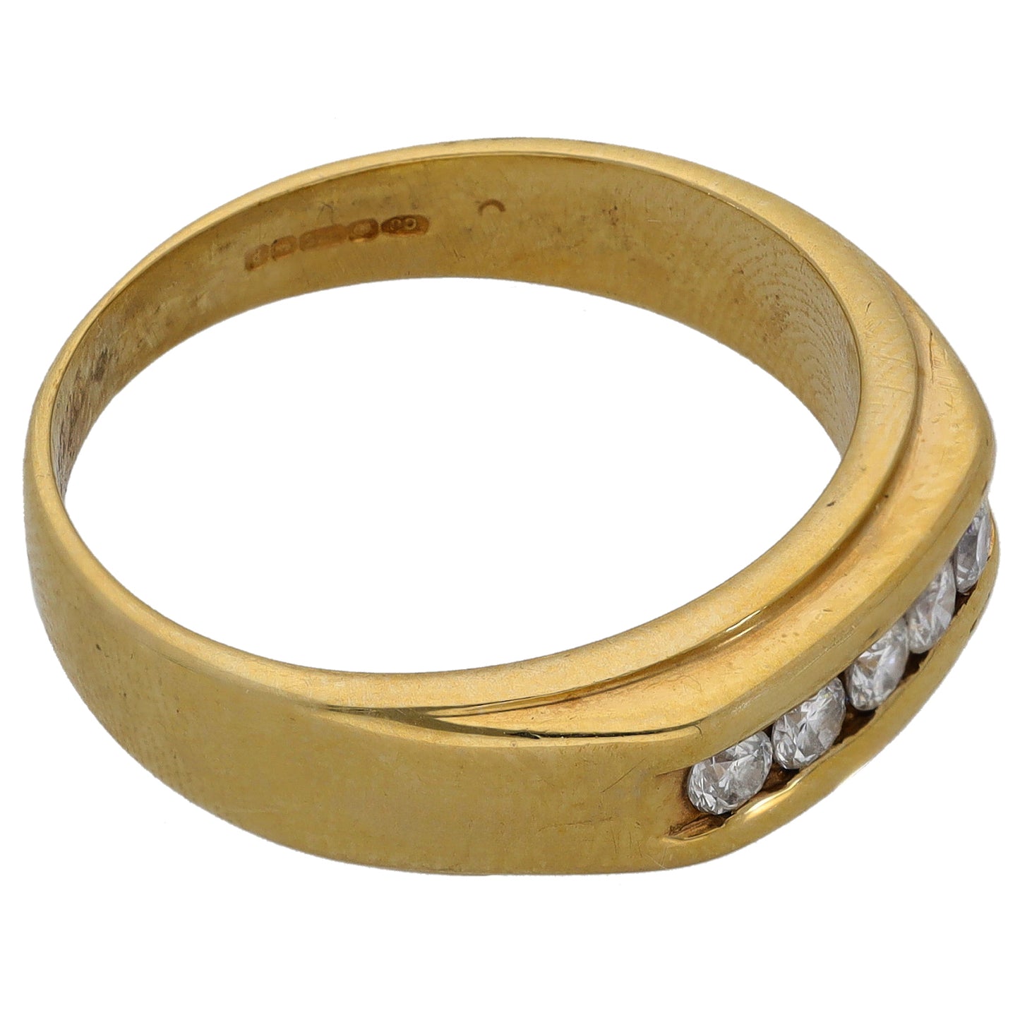 9ct Gold 0.25ct Diamond Alternative Ring Size S
