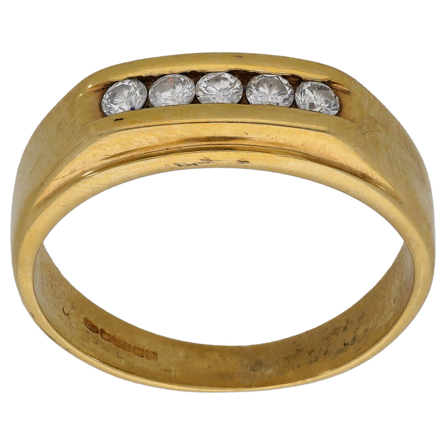 9ct Gold 0.25ct Diamond Alternative Ring Size S