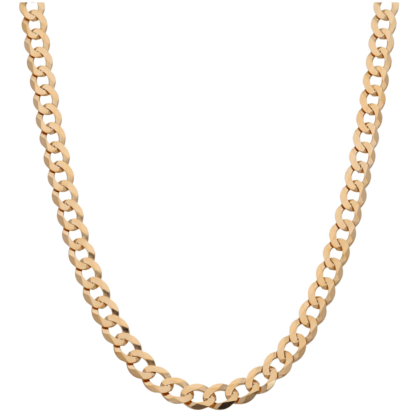 9ct Gold Curb Chain 18"