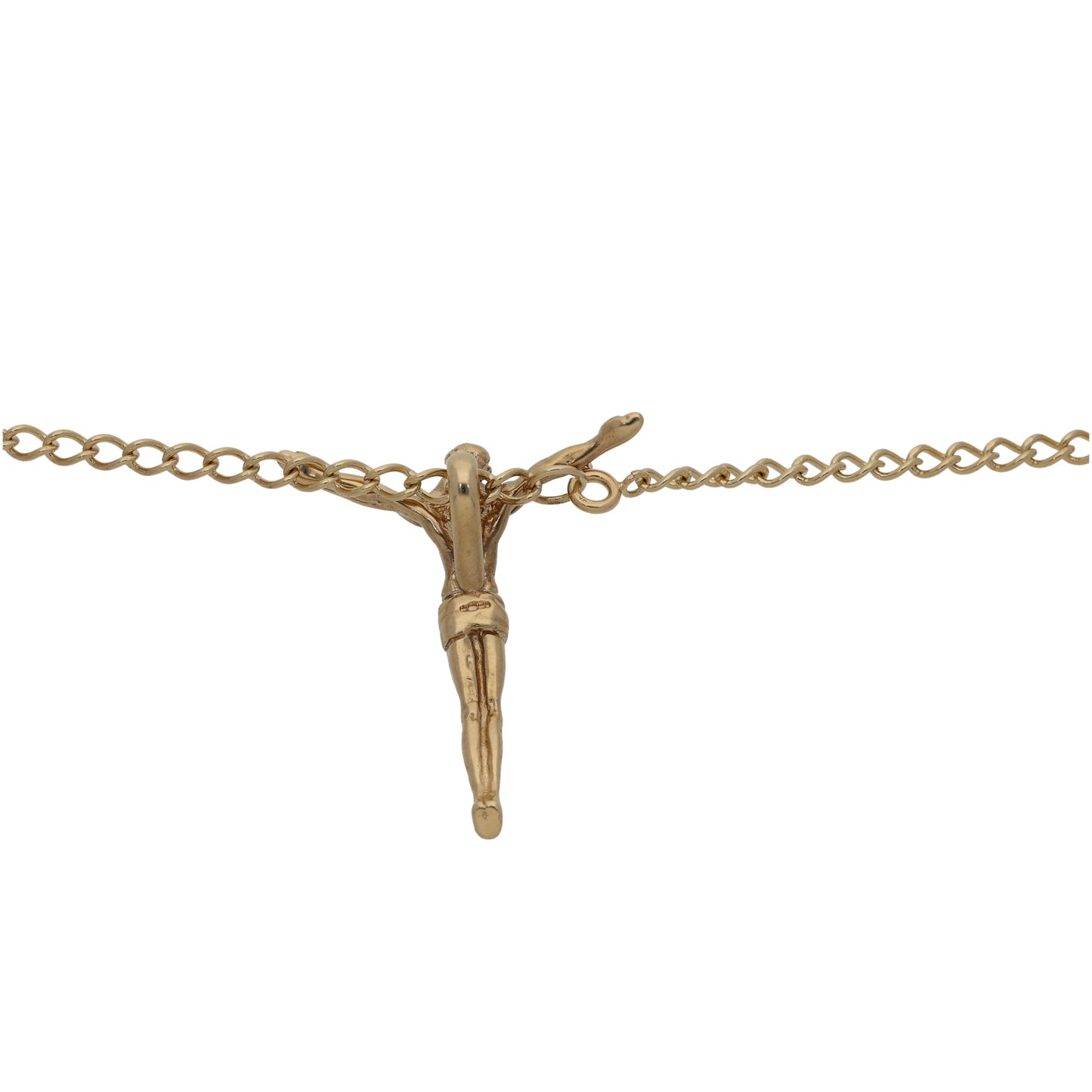 9ct Gold Crucifix Pendant With Chain