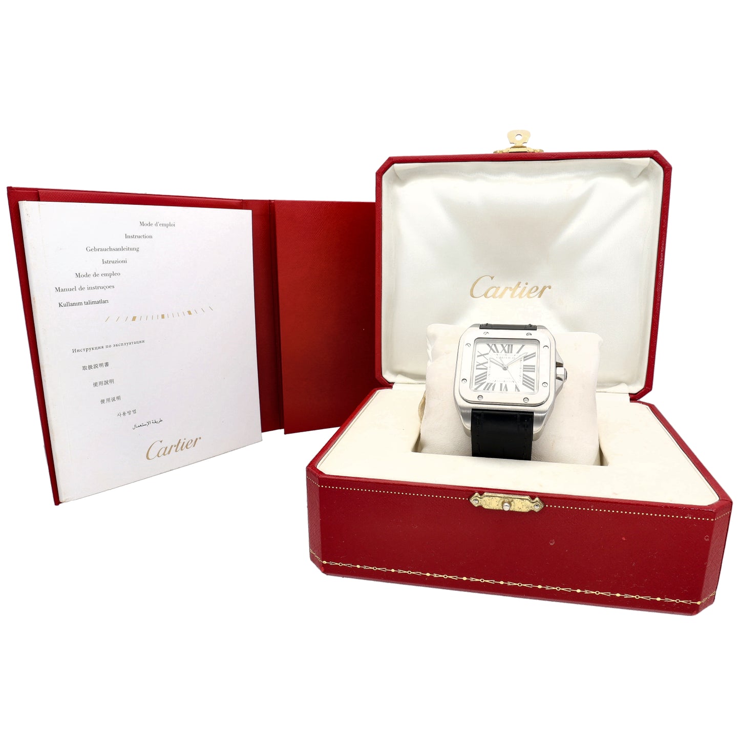 Cartier Santos 100 2656 38mm Stainless Steel Watch