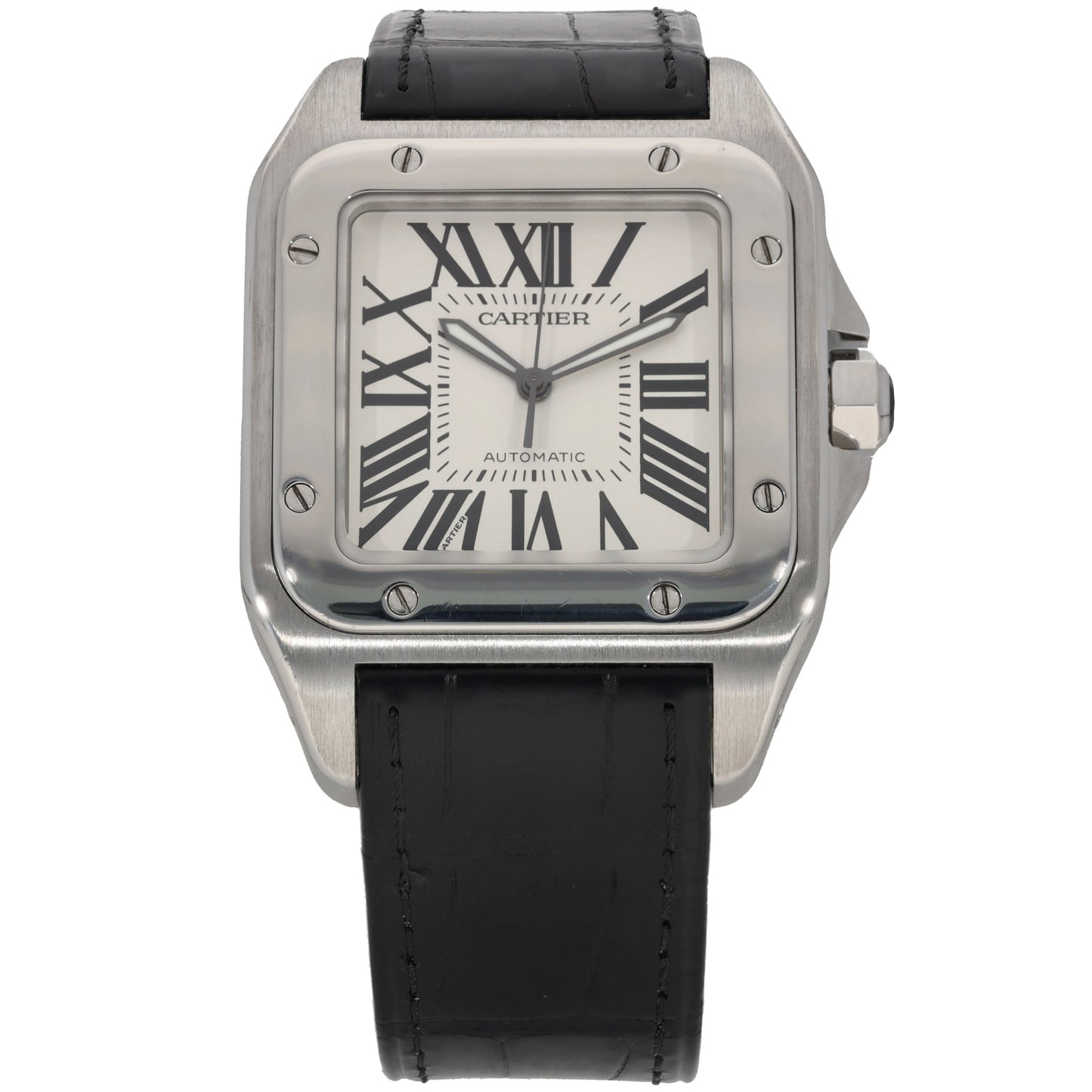 Cartier Santos 100 W20073X8 39mm Stainless Steel Watch