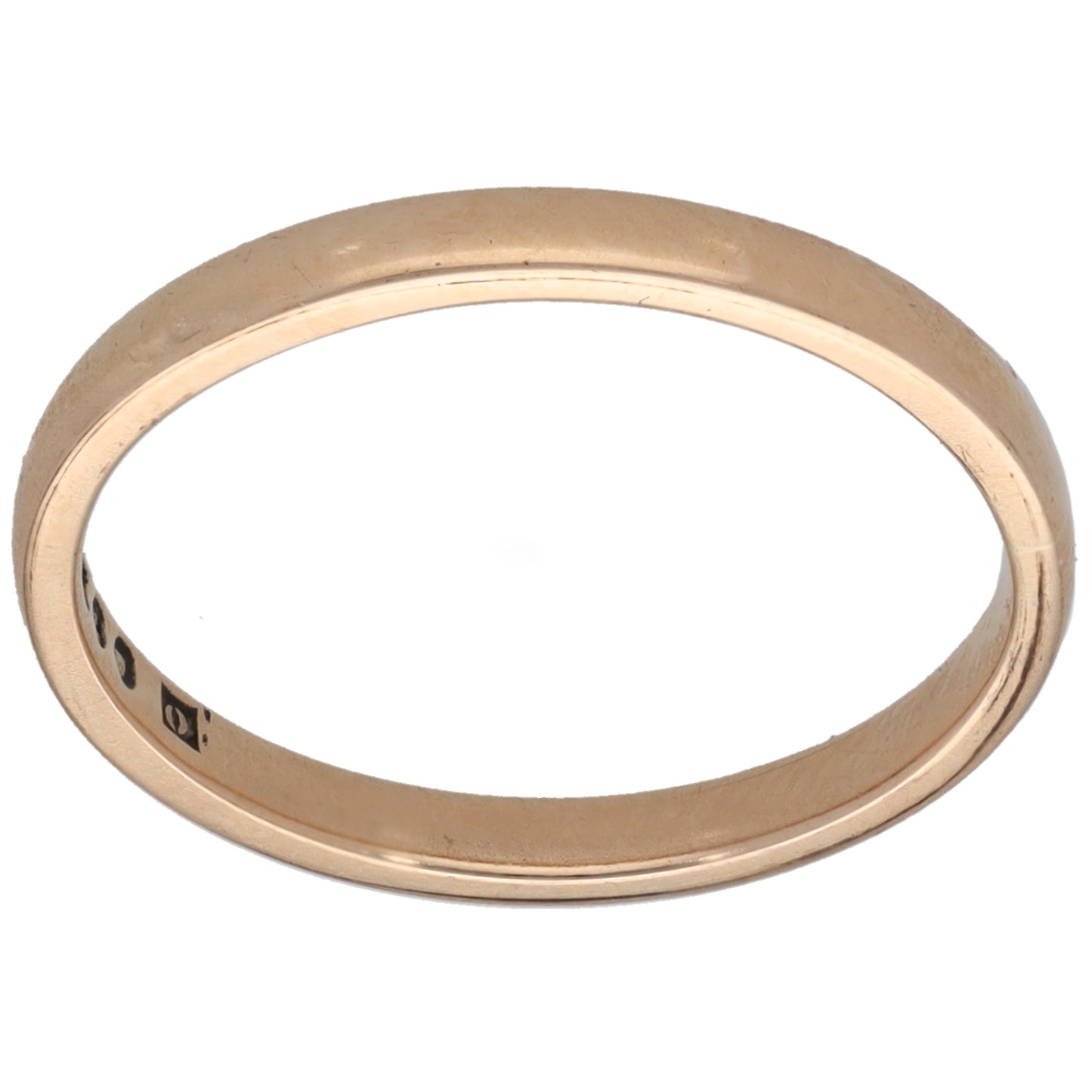 9ct Gold Plain Wedding Ring Size L