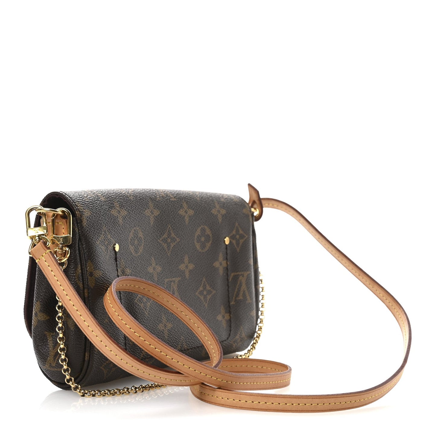 Louis Vuitton Favorite Monogram Coated Canvas Bag - Brown