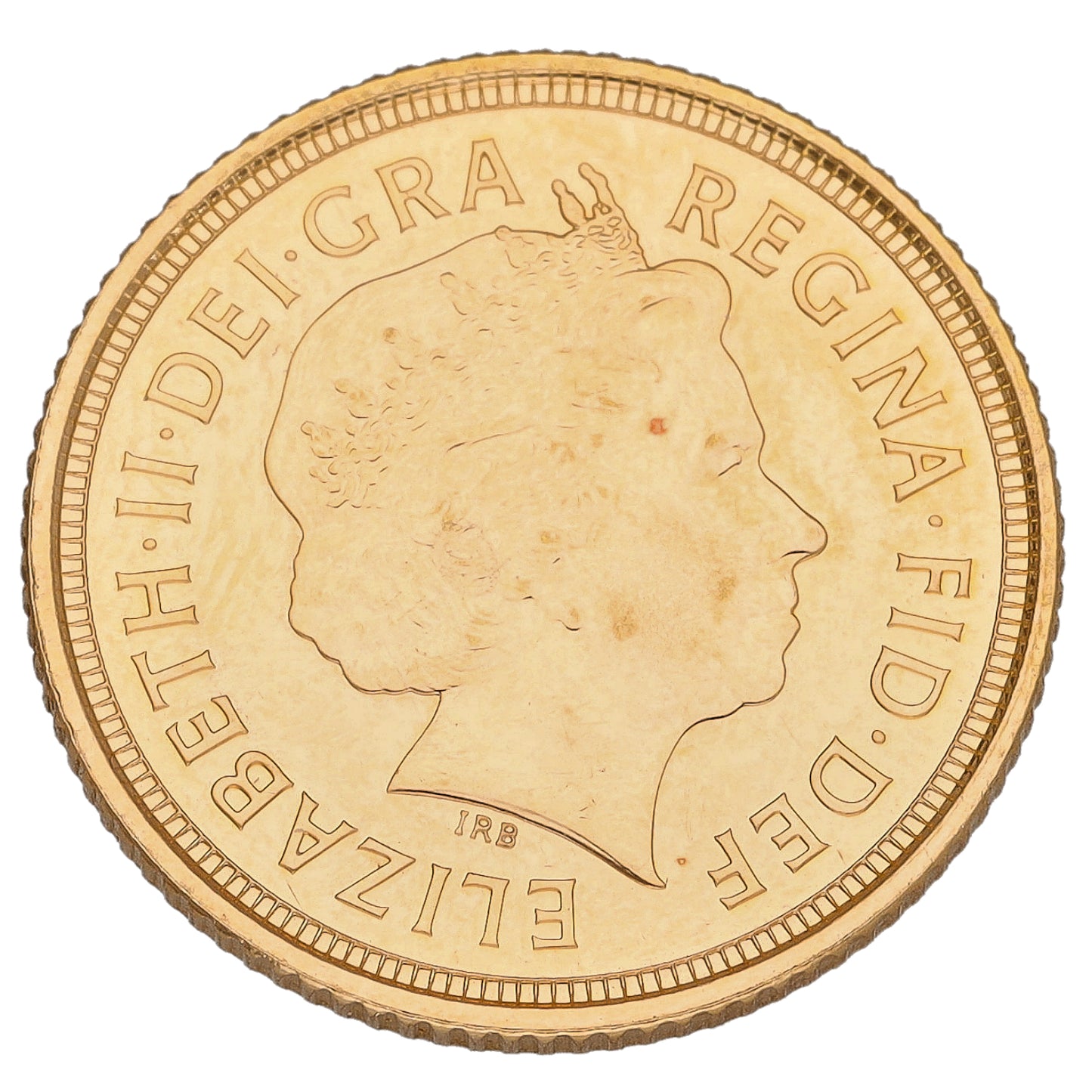 22ct Gold Queen Elizabeth II Half Sovereign Coin 2007