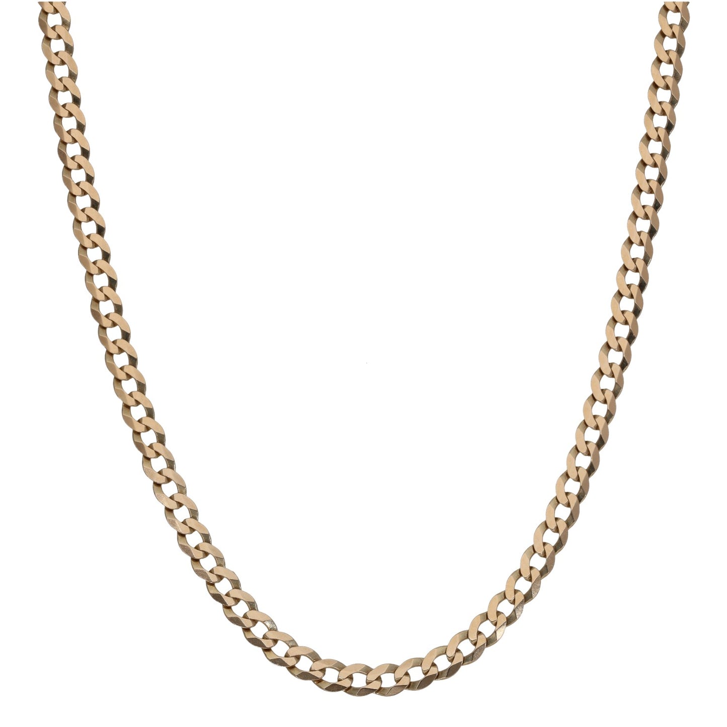 9ct Gold Curb Chain 18"