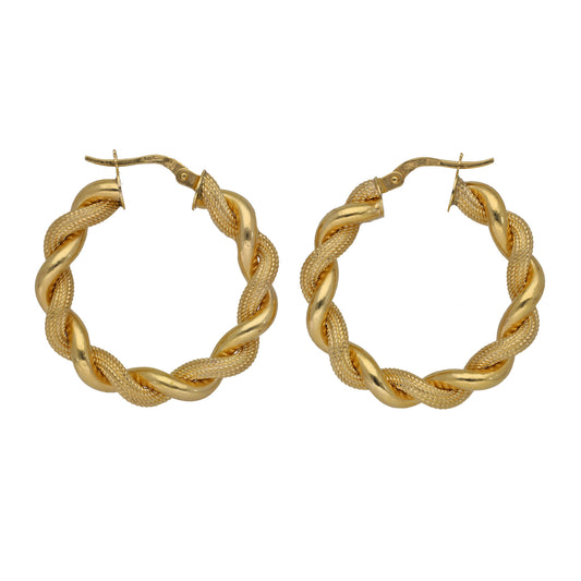 9ct Gold Hoop Earrings