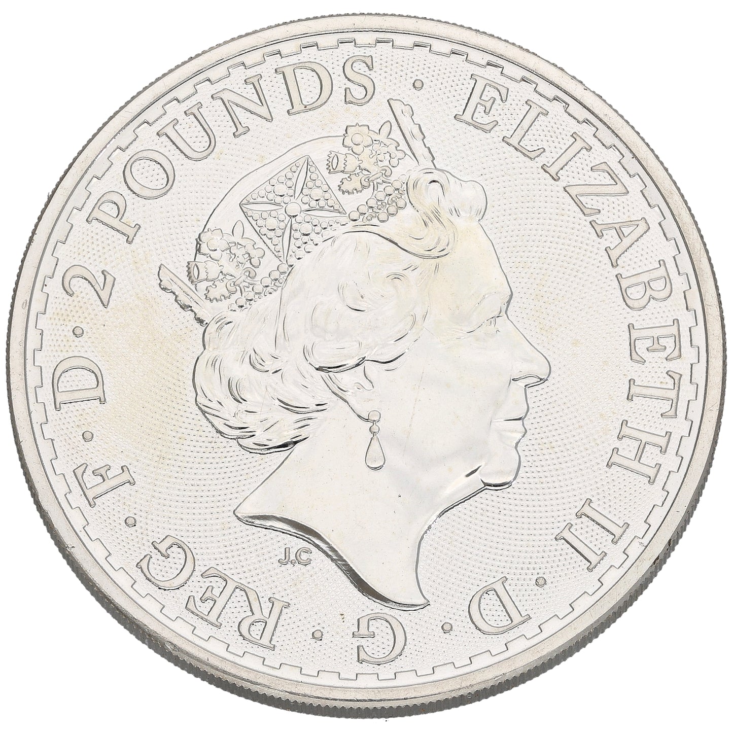 Fine Silver Queen Elizabeth II 1 OZ Britannia Coin 2019