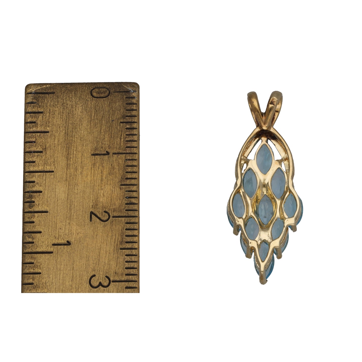 9ct Gold Topaz Dress/Cocktail Pendant