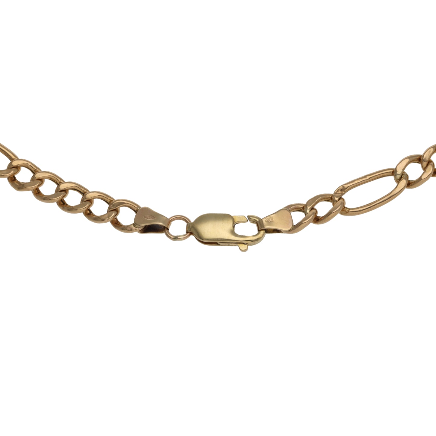 9ct Gold Figaro Chain 18"