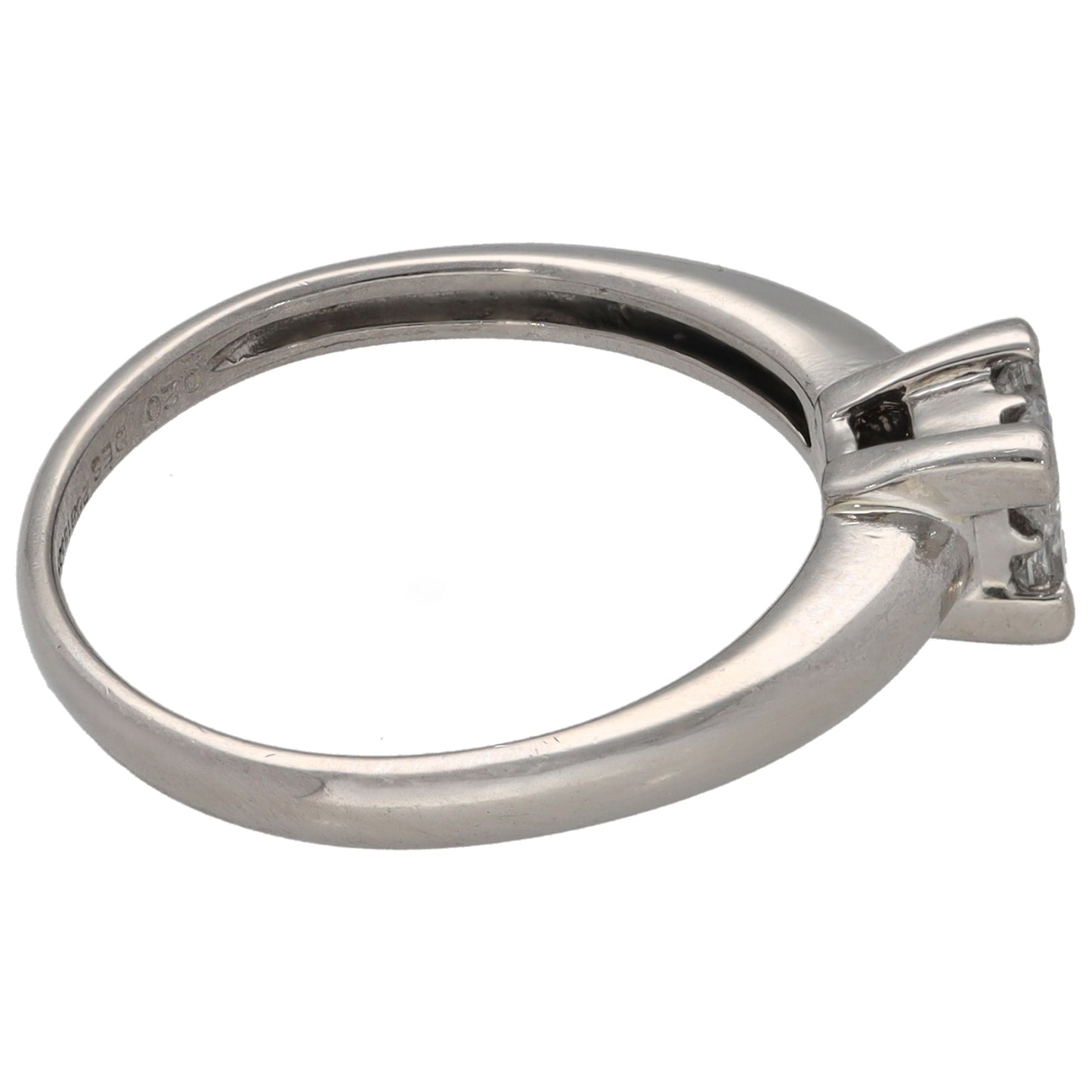 Platinum 0.20ct Diamond Dress/Cocktail Ring Size L
