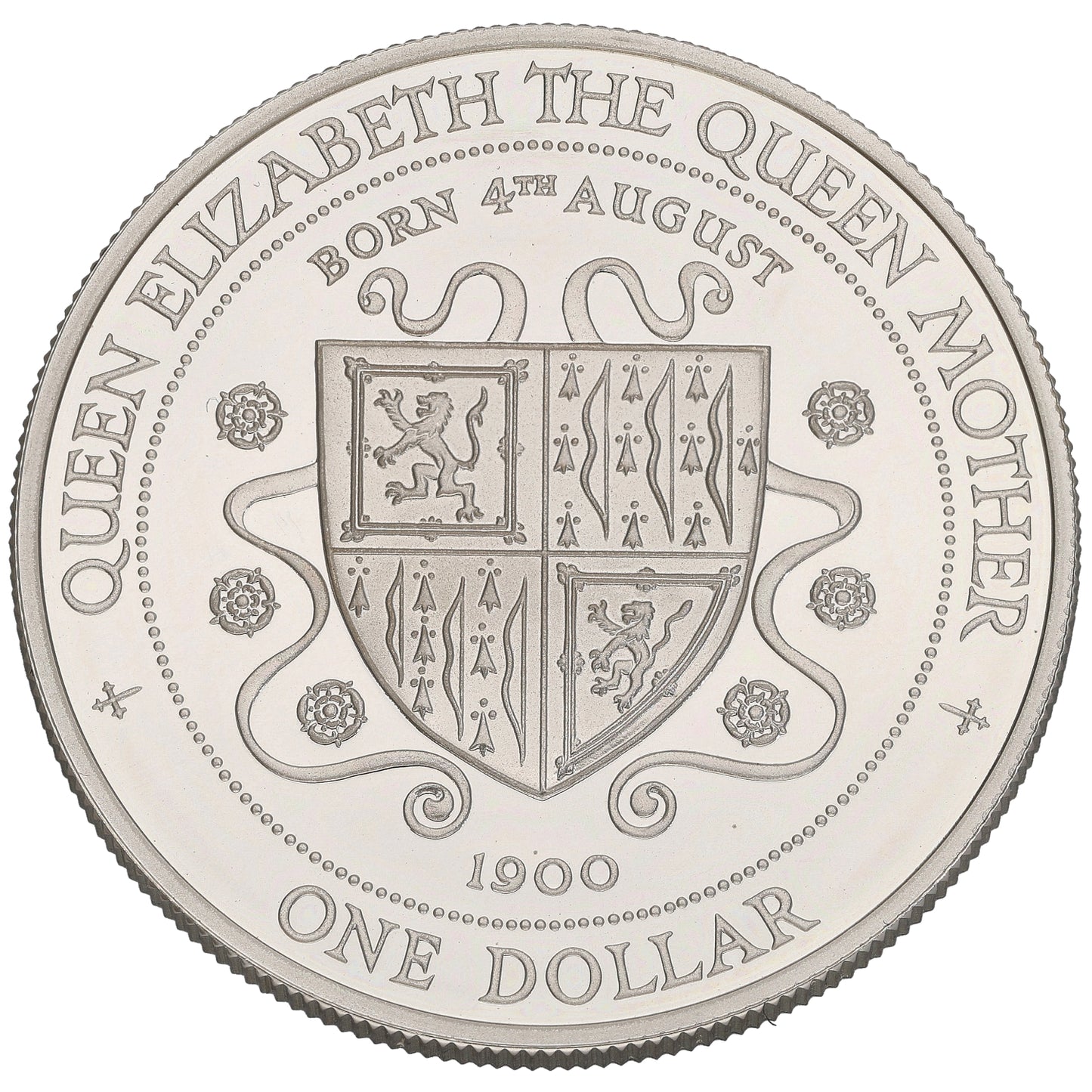 Sterling Silver Cayman Islands One Dollar Coin 1994
