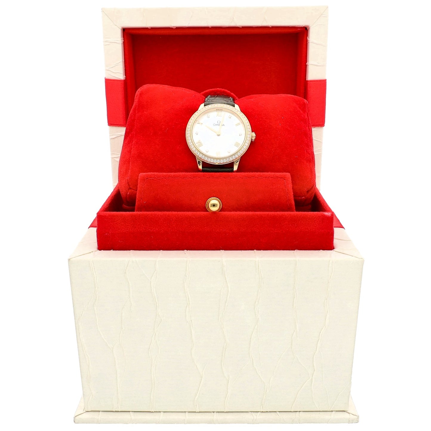 Omega De Ville Prestige 434.58.28.60.55.002 27.5mm Gold Watch