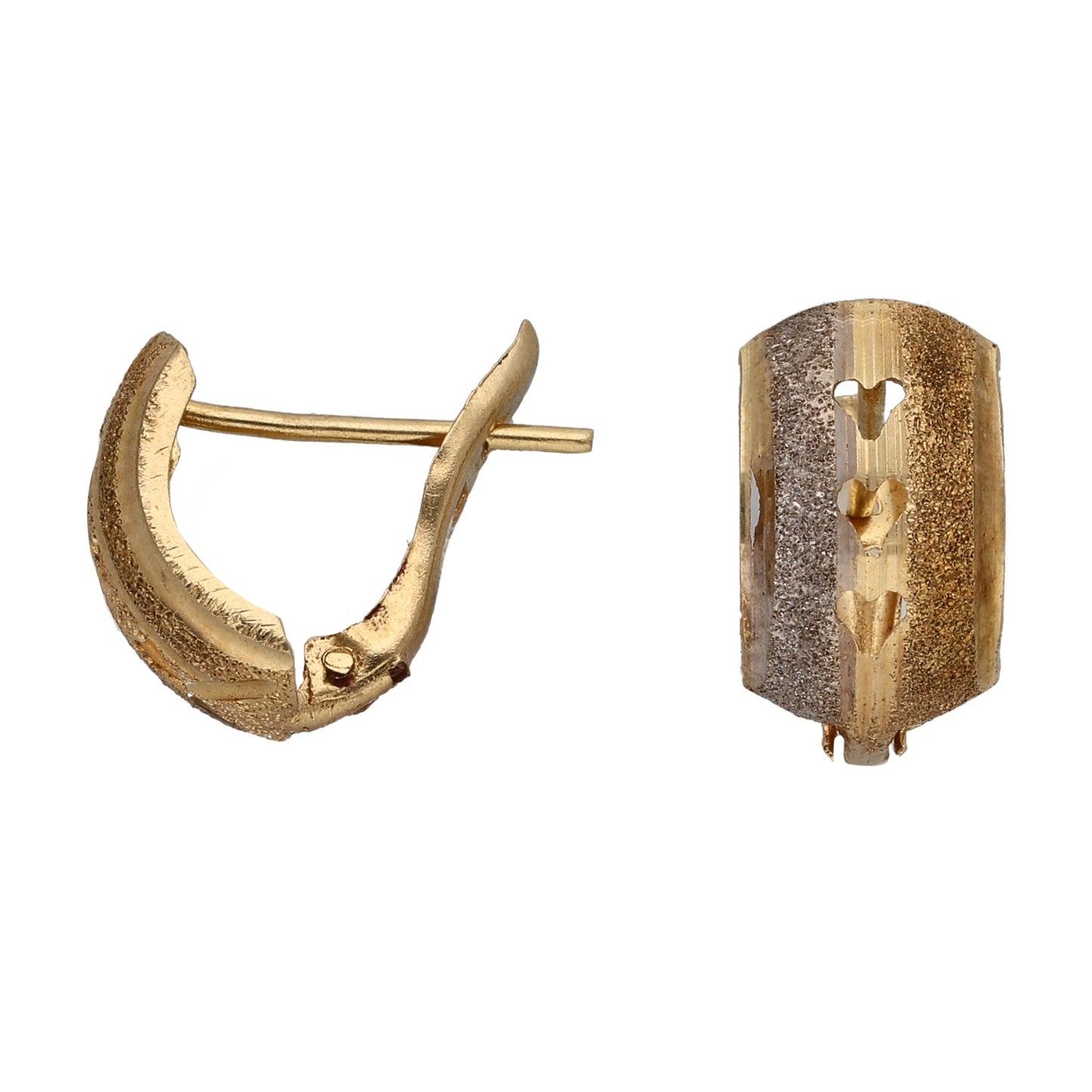 18ct Bi-Colour Gold Alternative Earrings