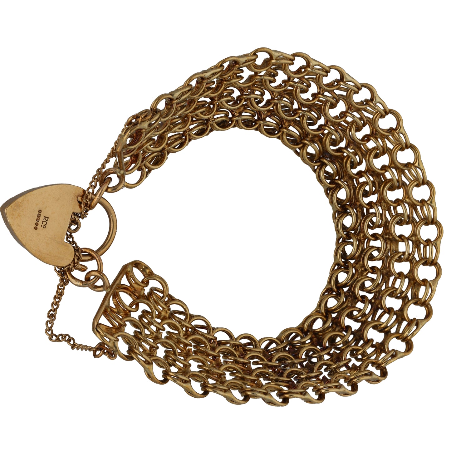 9ct Gold Gate Bracelet