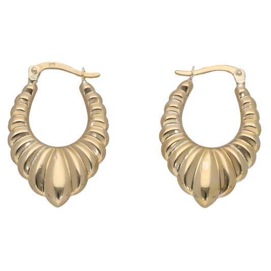 New 9ct Gold Creole Earrings