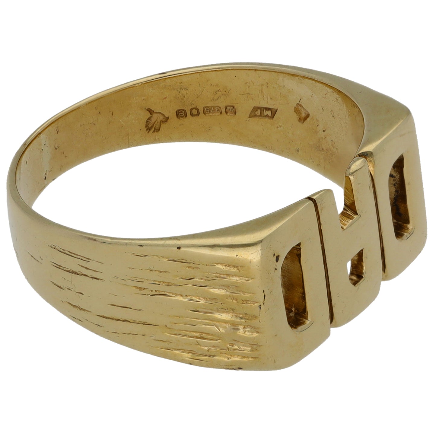 9ct Gold Dad Ring Size R