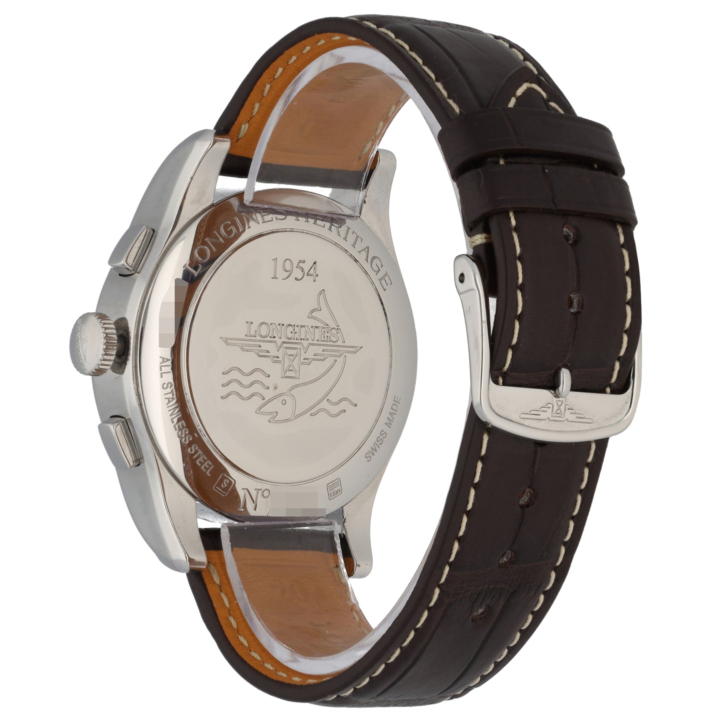 Longines Heritage L2.747.4 39mm Stainless Steel Watch