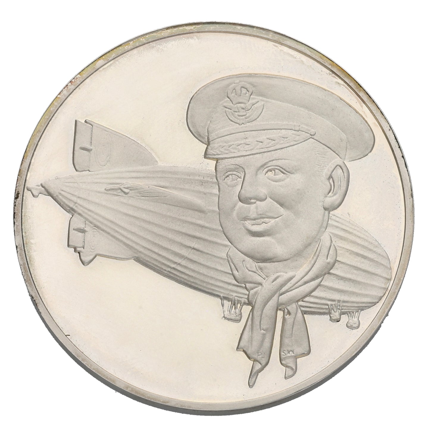 Silver Royal Airforce Museum First Double Crossing Of Atlantic Medal