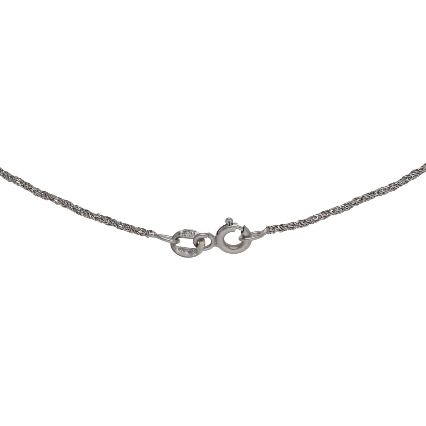 18ct White Gold 0.30ct Diamond Fancy Necklace 14"