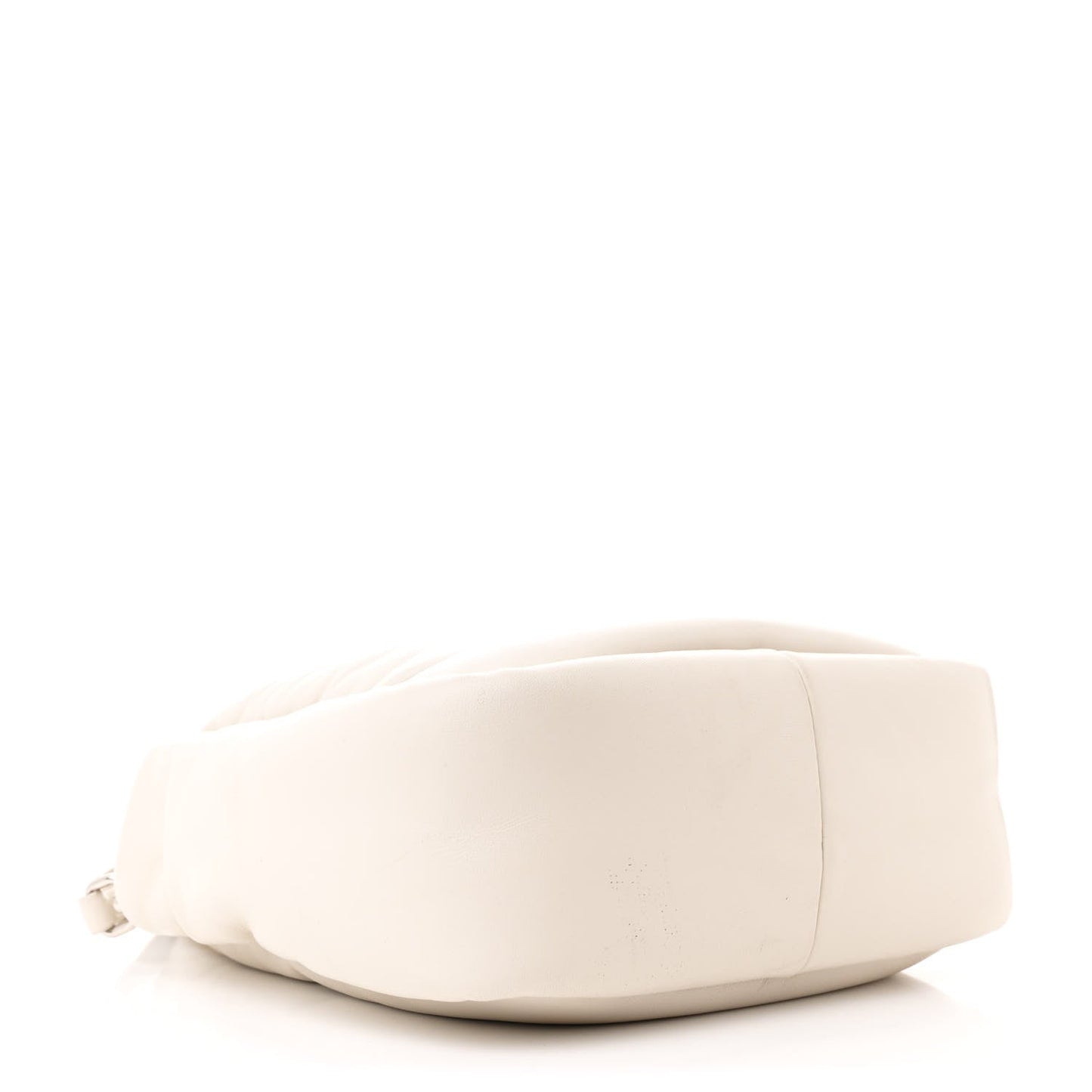 Prada Soft Padded Small Double Handled Shoulder Nappa Leather Bag - White