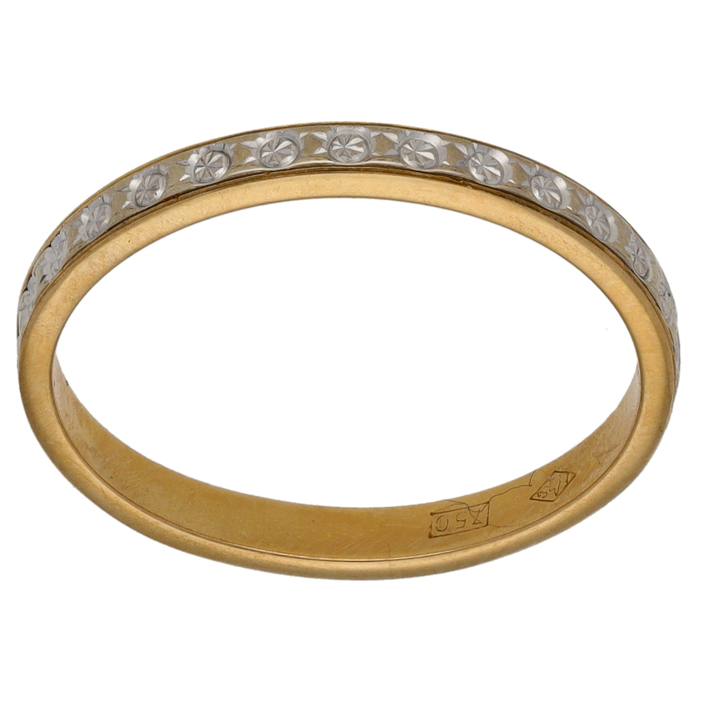 18ct Gold Cubic Zirconia Eternity Ring Size K