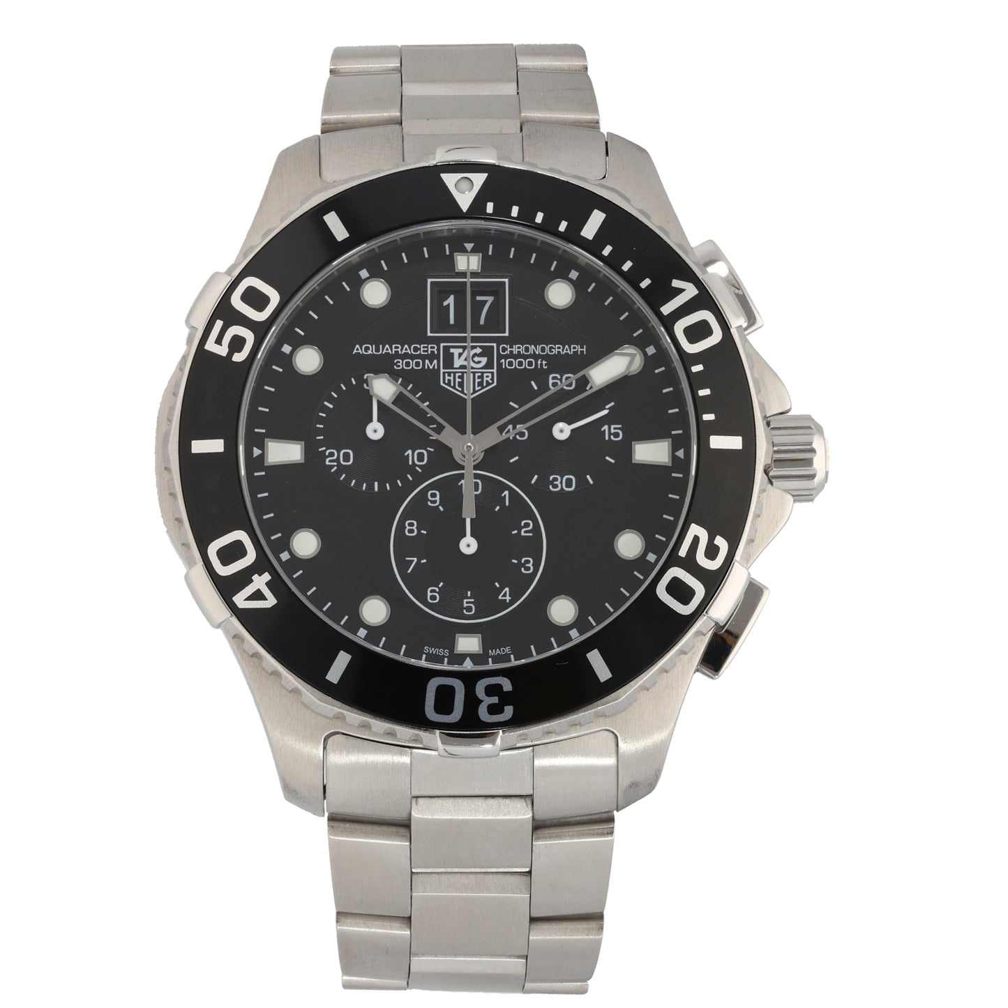 Tag Heuer Aquaracer CAN1010 43mm Stainless Steel Watch