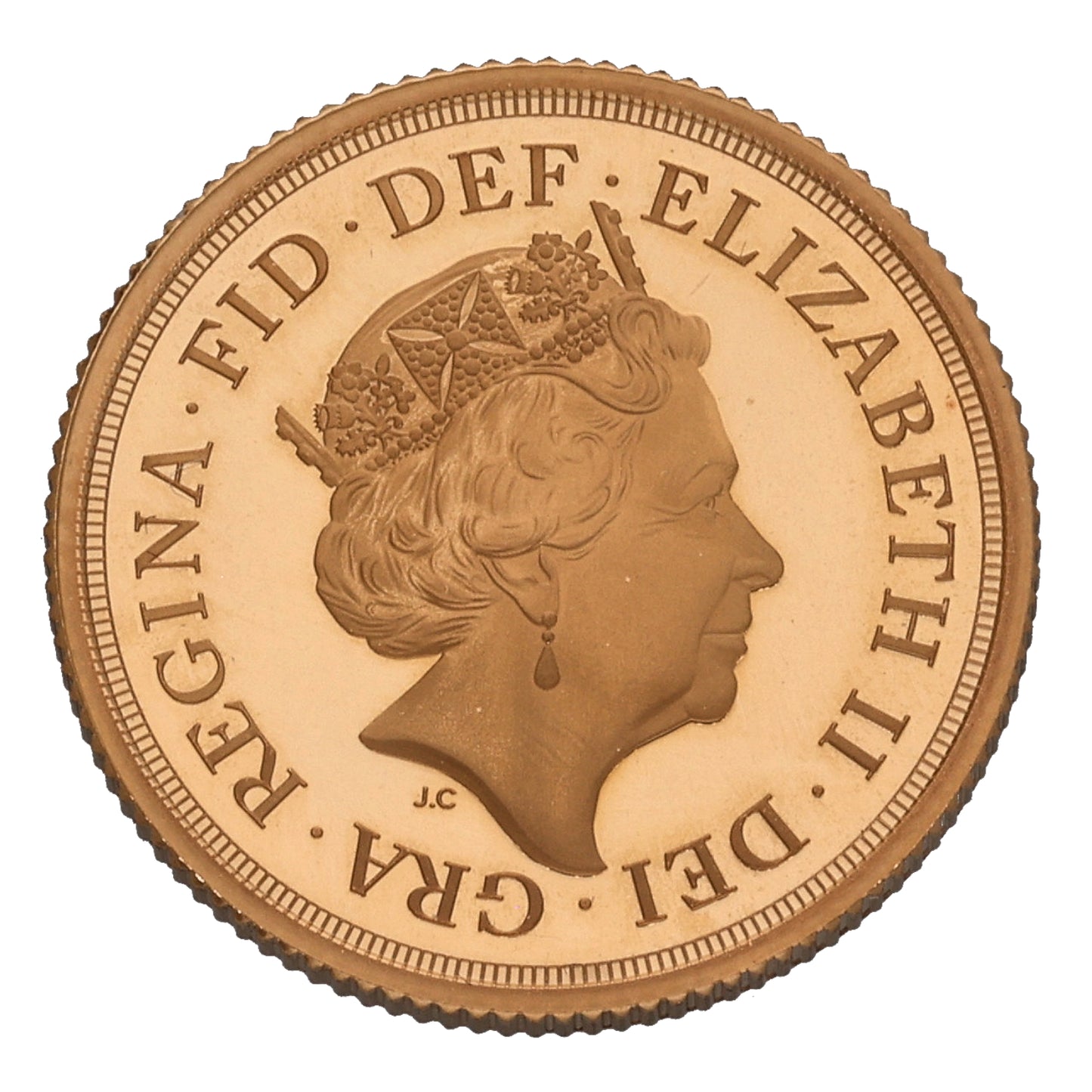 22ct Gold Queen Elizabeth II Full Sovereign Coin 2018