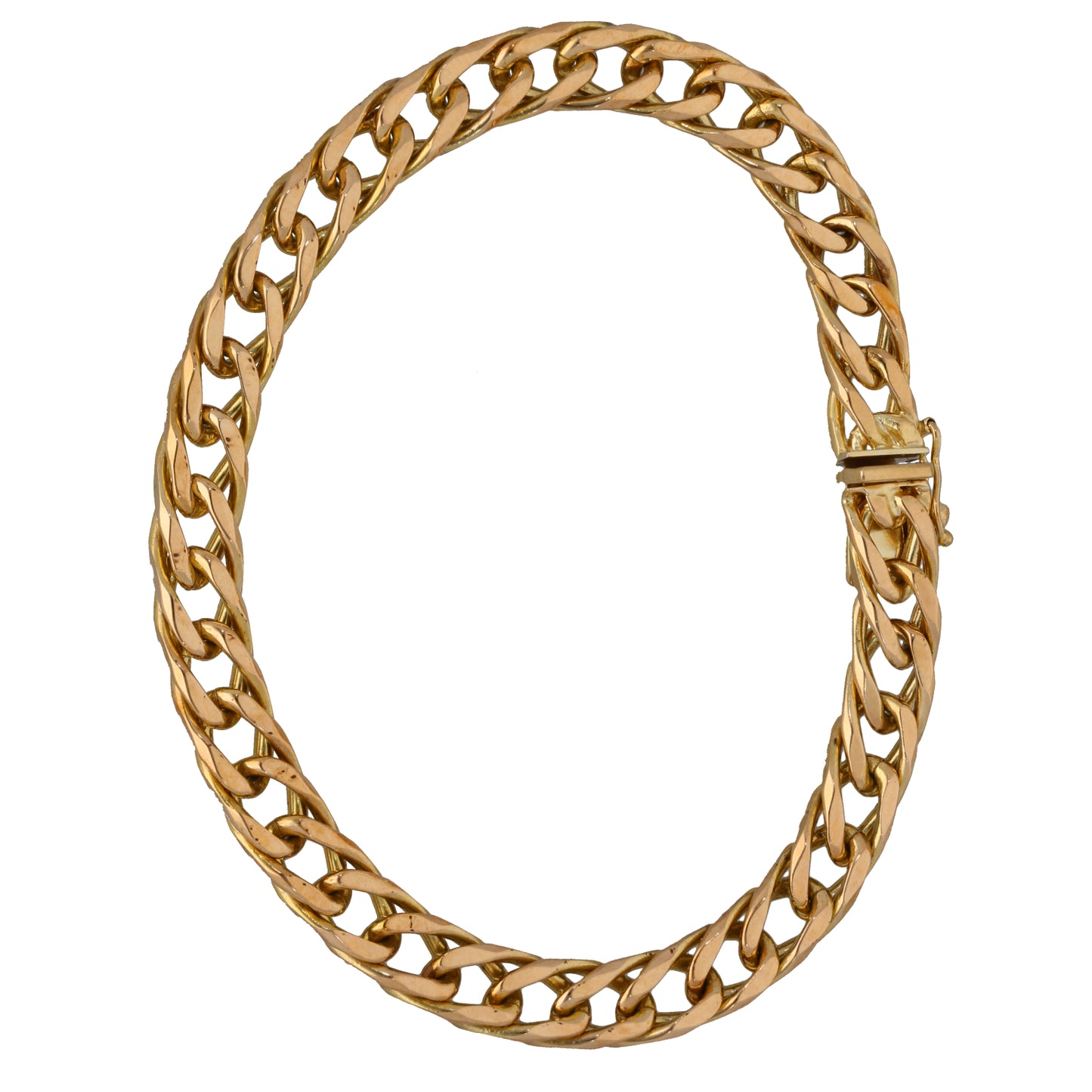 9ct Gold Double Curb Bracelet