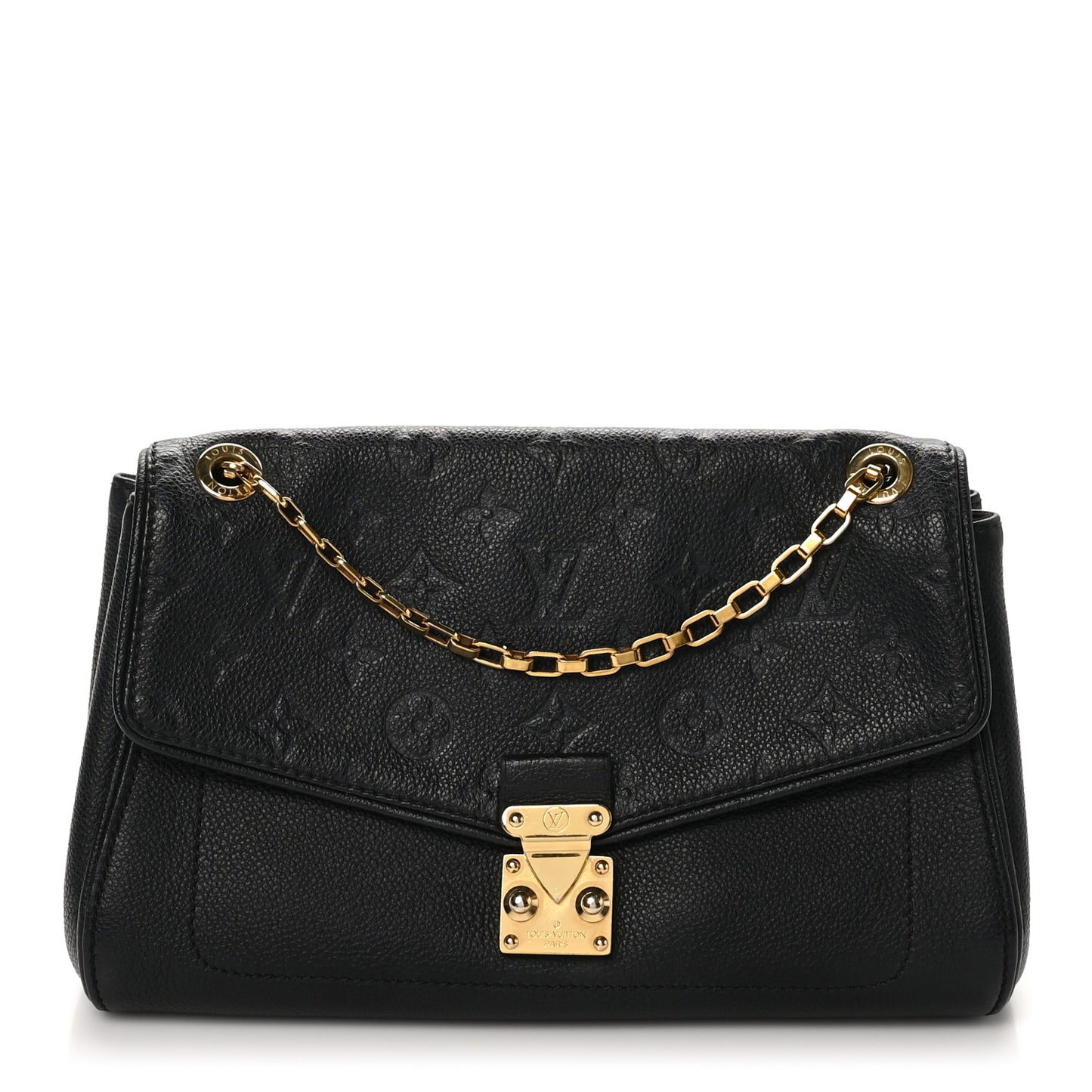 Louis Vuitton St. Germain Monogram Empreinte Leather Bag - Black
