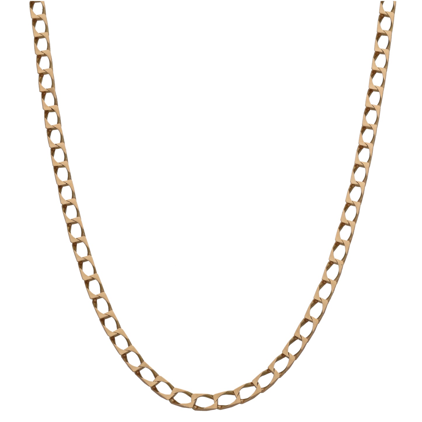 9ct Gold Curb Chain 26"