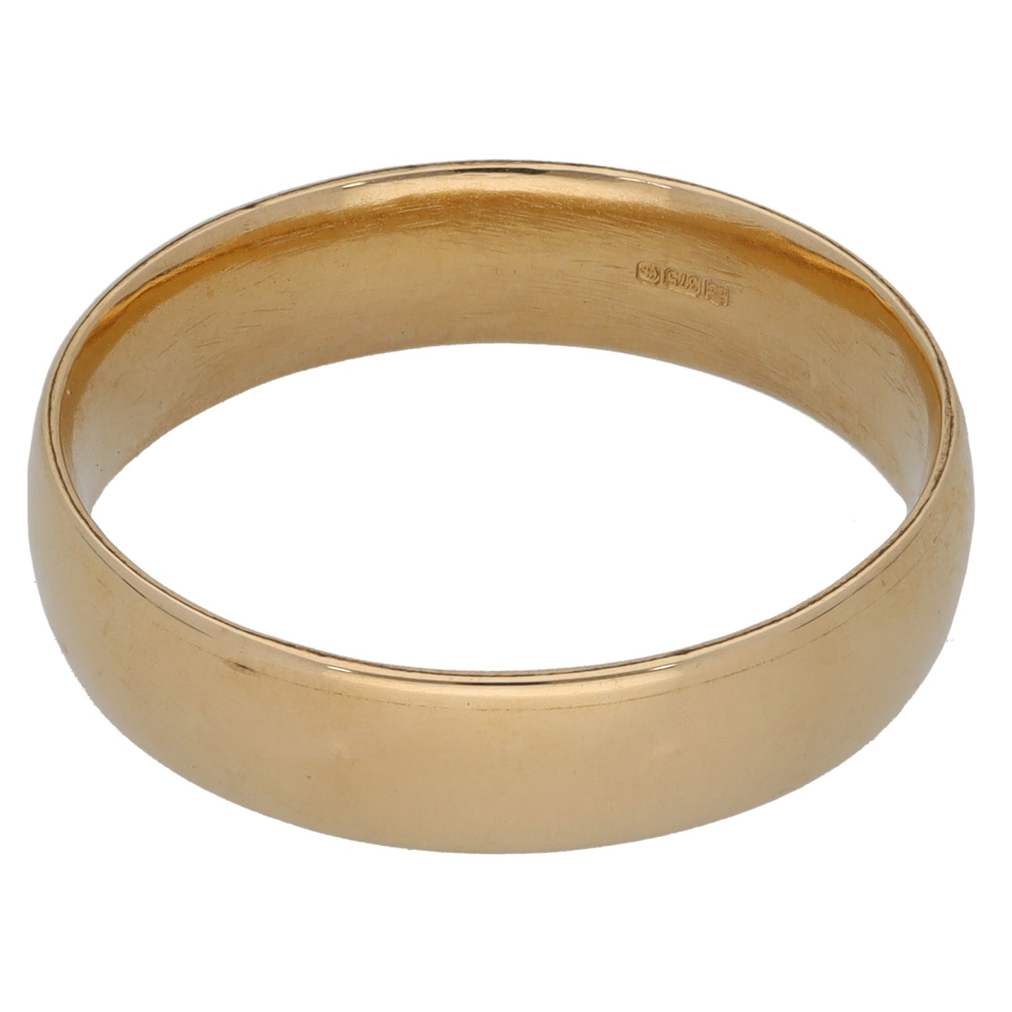 9ct Gold Plain Wedding Ring Size U
