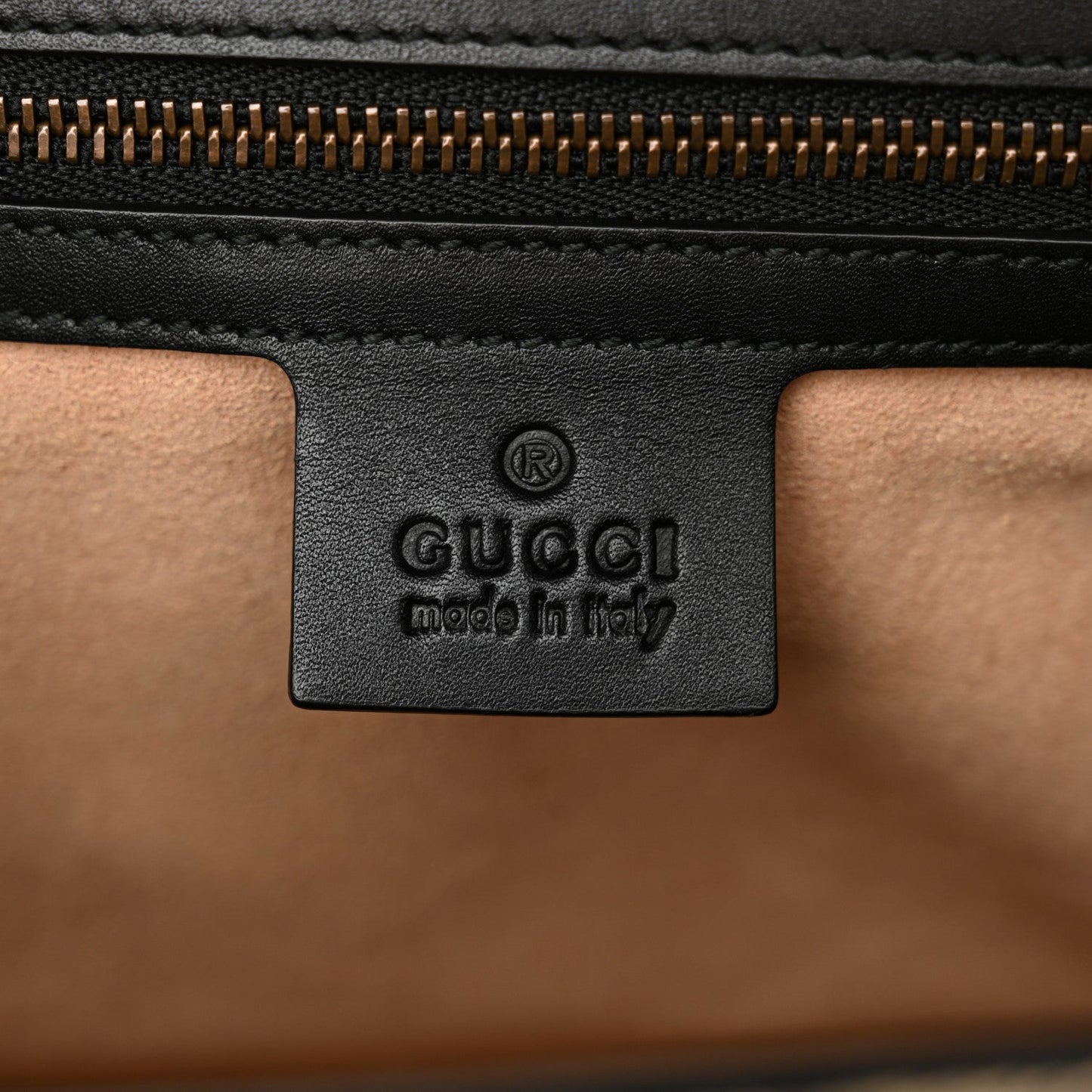 Gucci Osiride Small GG Supreme Coated Canvas Bag - Black & Gold