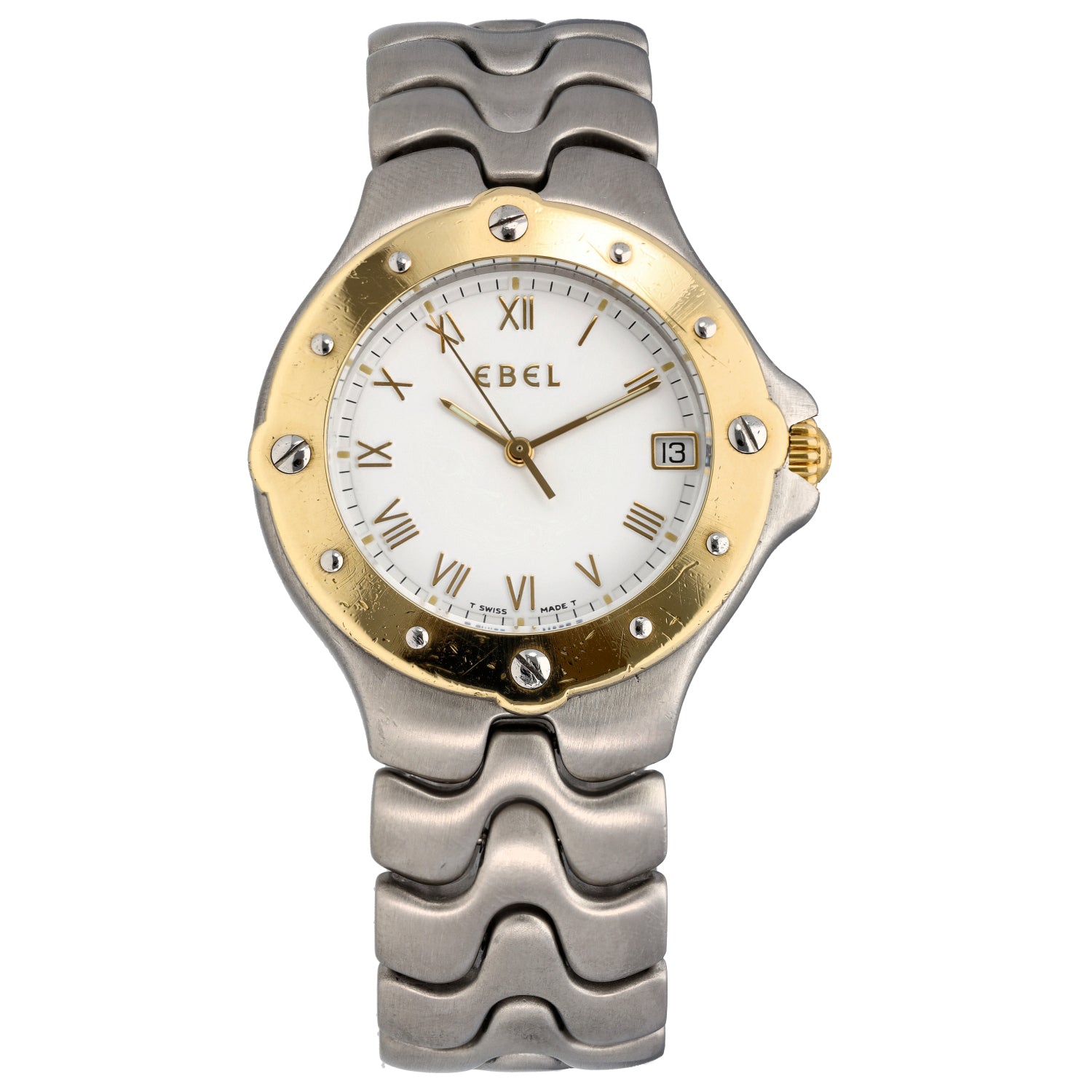 Ebel Sportwave 6187631 35mm Stainless Steel Watch H T