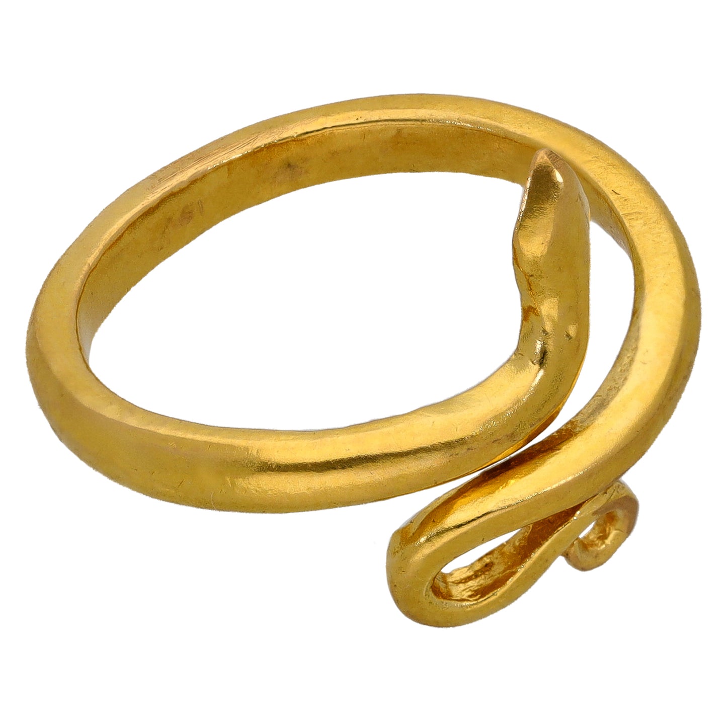 22ct Gold Snake Ring Size R