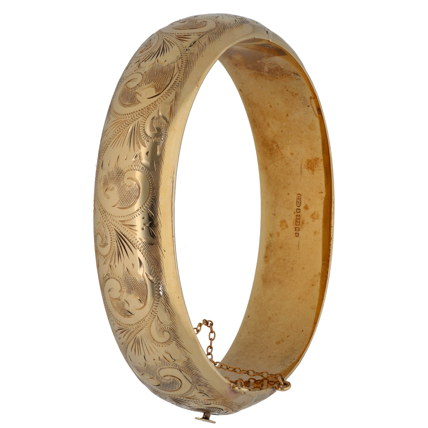 9ct Gold Hinged/Clasp Bangle