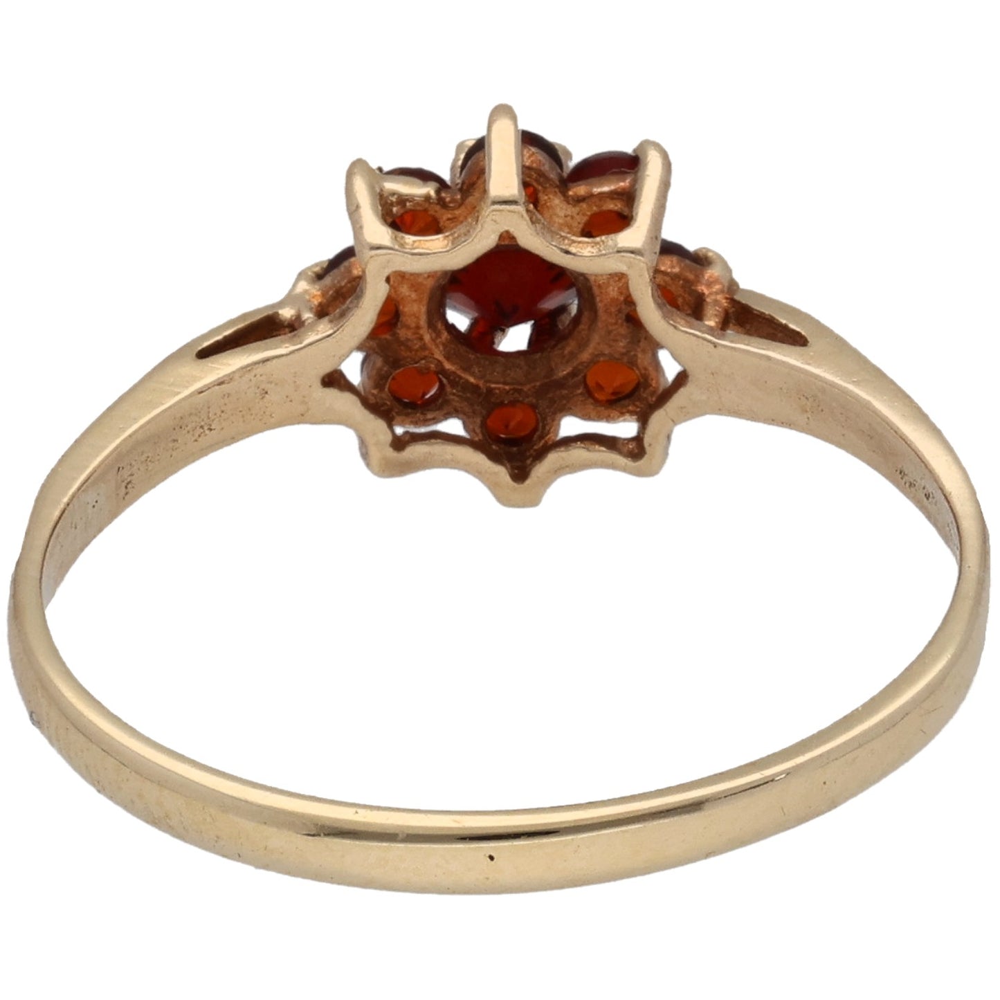 9ct Gold Garnet Dress/Cocktail Ring Size N