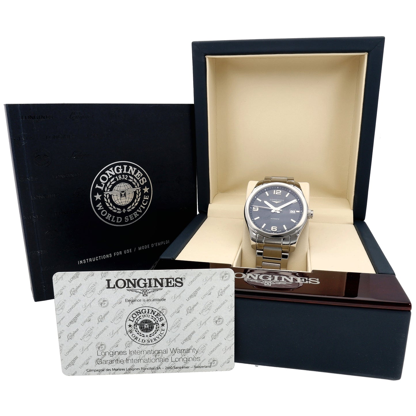 Longines Conquest L2.785.4 40mm Stainless Steel Watch