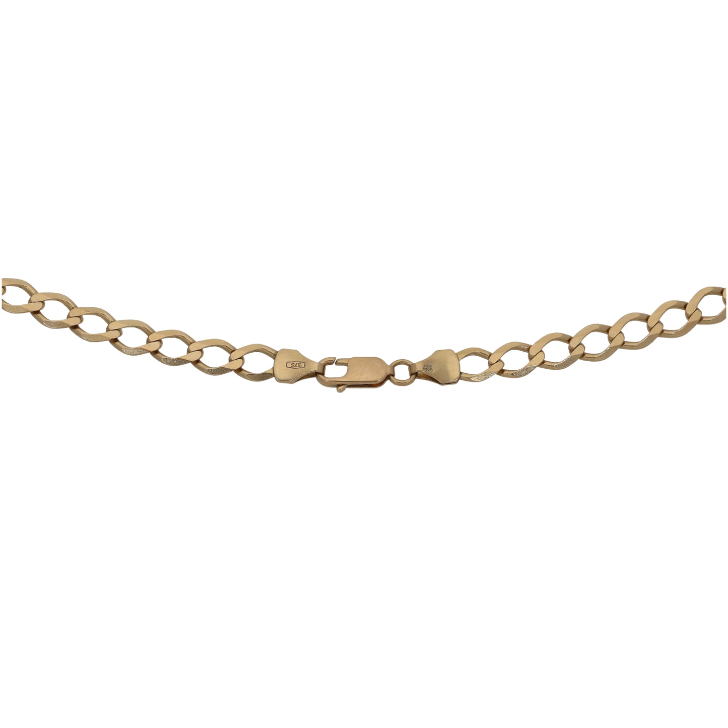 9ct Gold Ingot Pendant With Chain