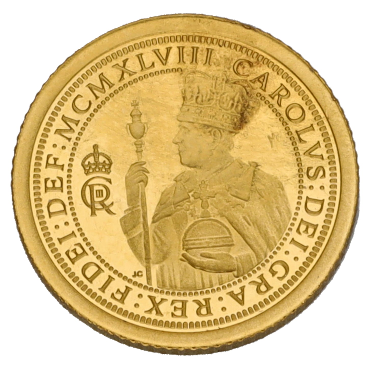 22ct Gold King Charles III Eighth Sovereign Coin 2024