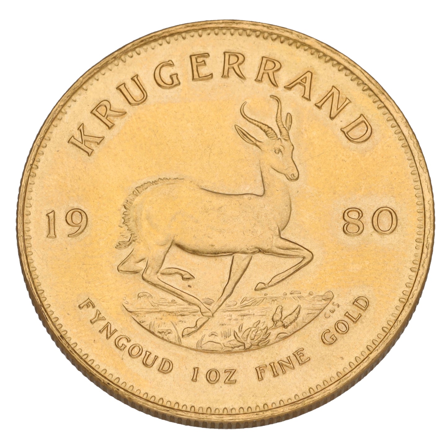 22ct Gold 1 OZ Krugerrand Coin 1980