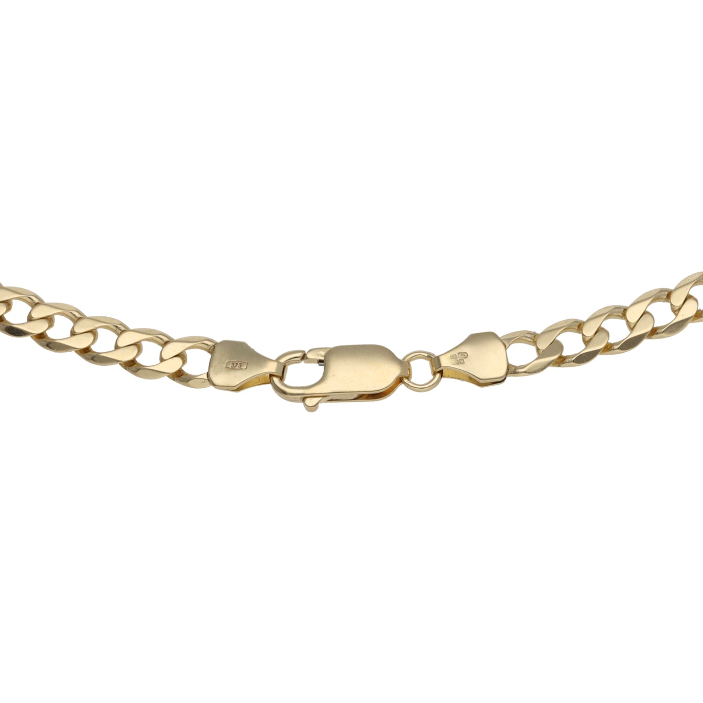 9ct Gold Curb Chain 18"