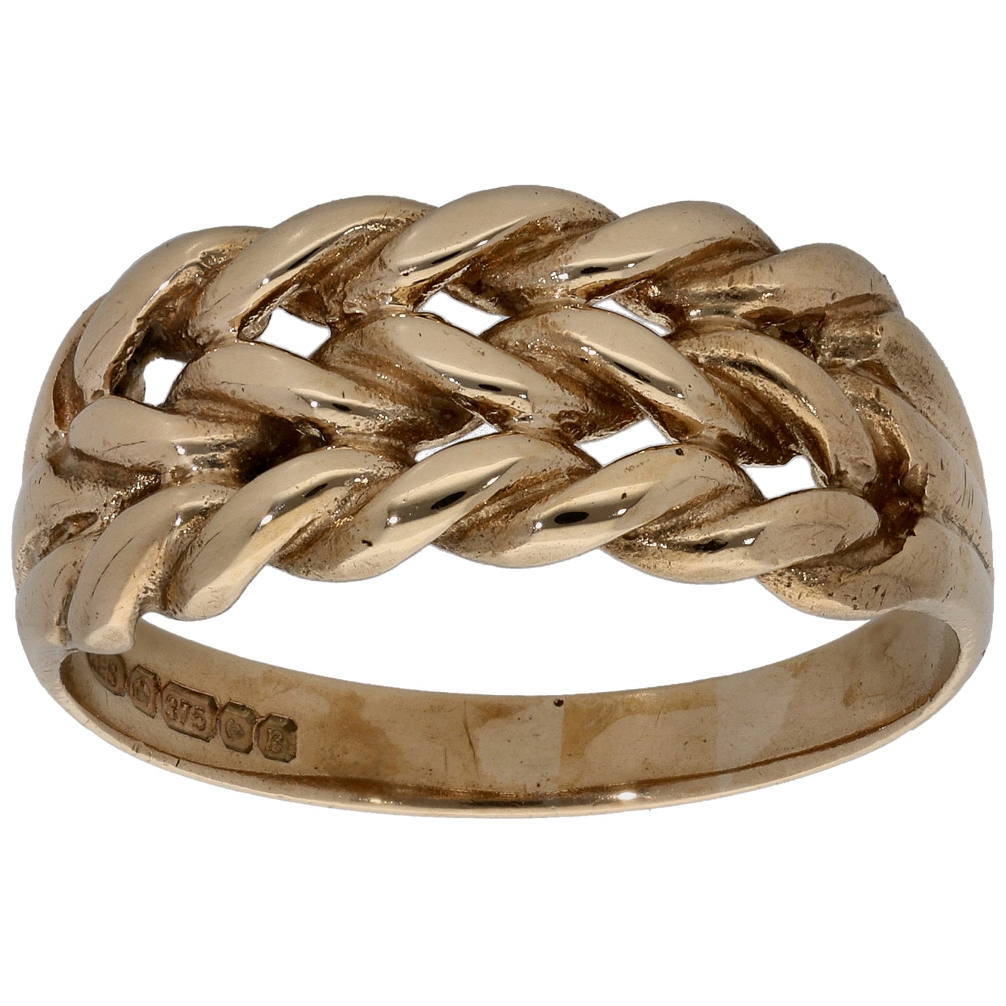 9ct Gold Keeper Ring Size W