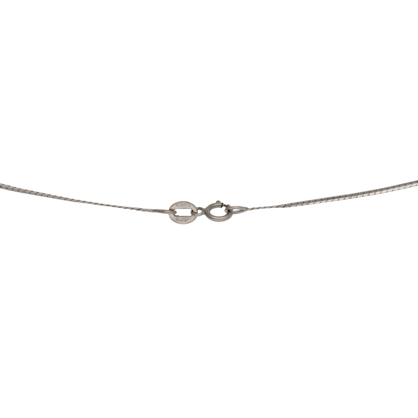 9ct White Gold Cubic Zirconia Fancy Necklace 16"