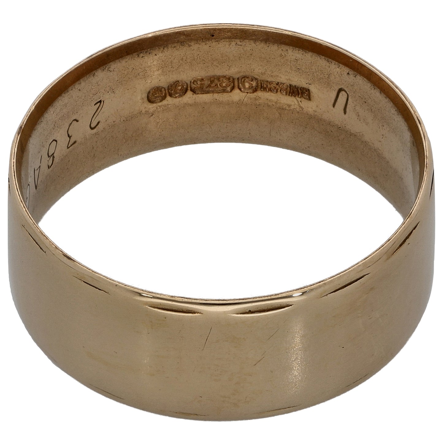 9ct Gold Plain Wedding Ring Size U
