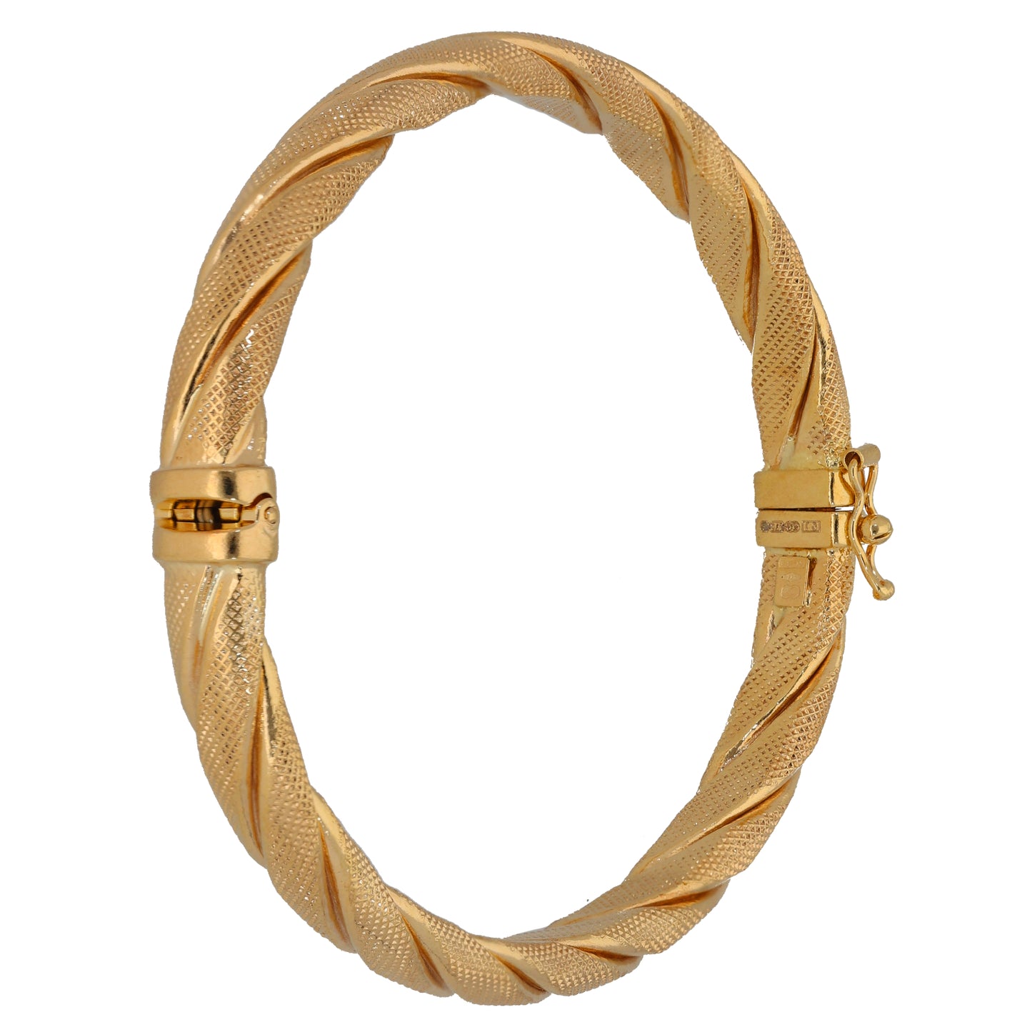 9ct Gold Hinged/Clasp Bangle