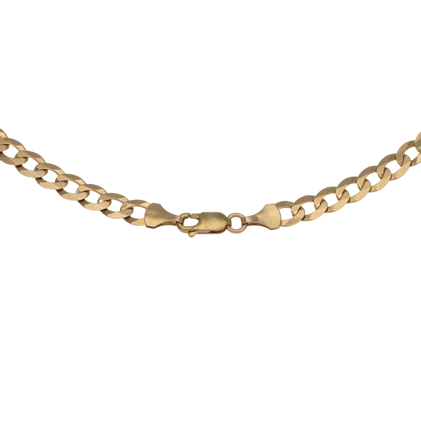 9ct Gold Curb Chain 22"