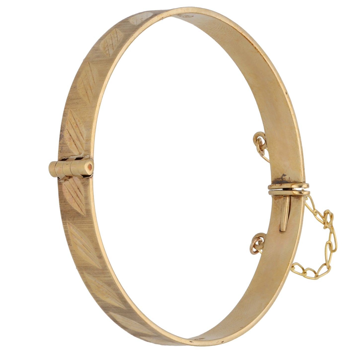 9ct Gold Hinged/Clasp Bangle