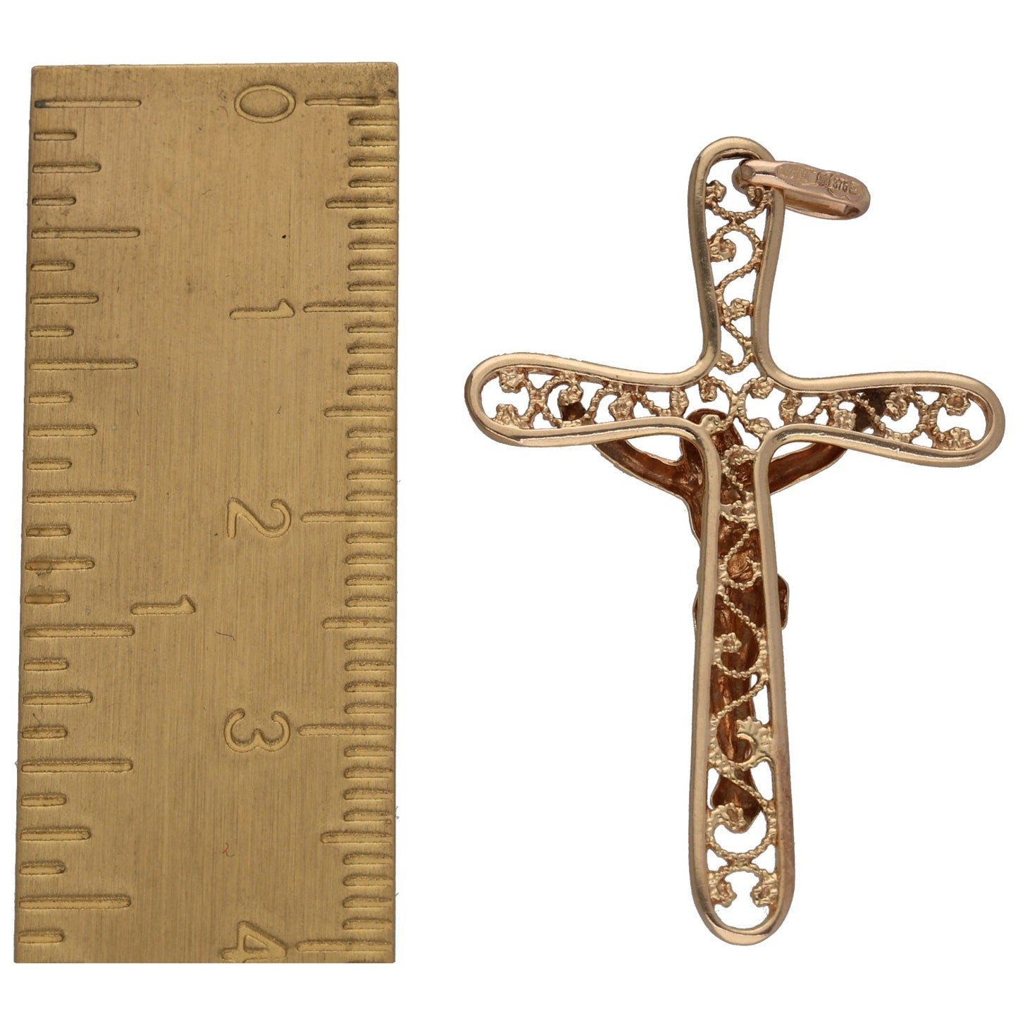 9ct Gold Crucifix Pendant