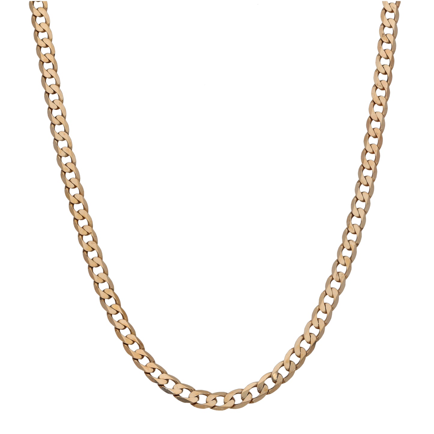 9ct Gold Curb Chain 18"